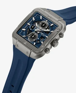Skeleton Automatic Silicone Strap Watch><noscript><img width=