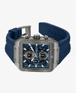Skeleton Automatic Silicone Strap Watch><noscript><img width=
