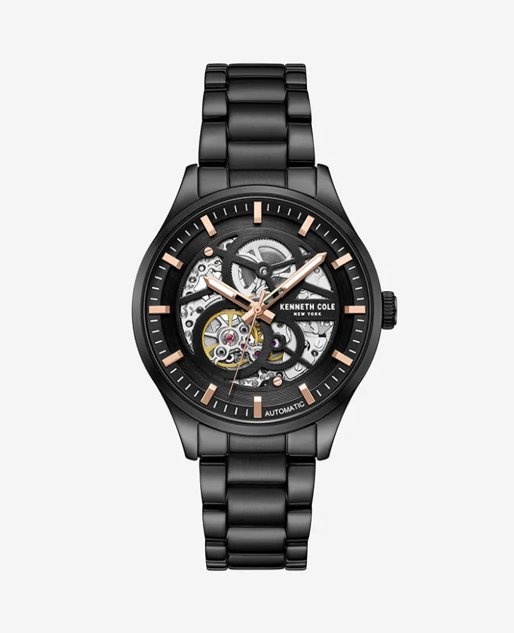 Skeleton Automatic Bracelet Watch>Kenneth Cole New