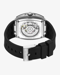 Skeleton Automatic Silicone Watch><noscript><img width=