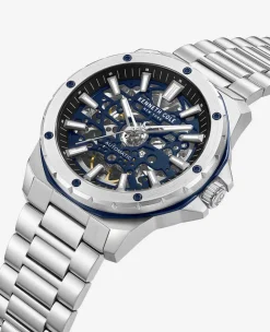 Skeleton Automatic Stainless Bracelet Watch><noscript><img width=
