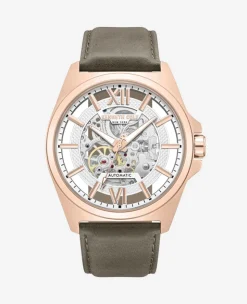 Skeleton Automatic Strap Watch>Kenneth Cole Discount