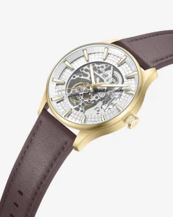 Skeleton Automatic Strap Watch><noscript><img width=