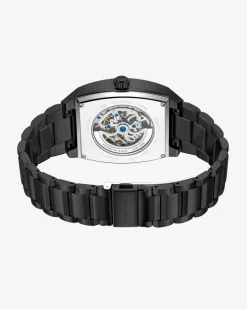 Skeleton Curved Automatic Bracelet Watch><noscript><img width=