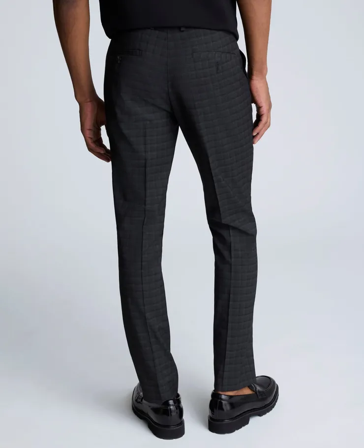 Skinny Fit Shadow Plaid Dress Pant>Kenneth Cole New