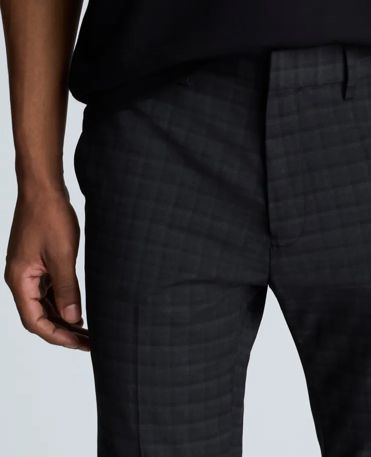 Skinny Fit Shadow Plaid Dress Pant>Kenneth Cole New