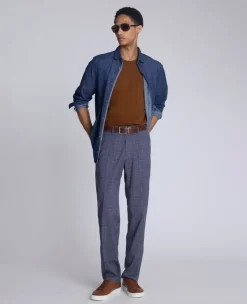 Slim Fit Prince of Wales Plaid Dress Pant><noscript><img width=