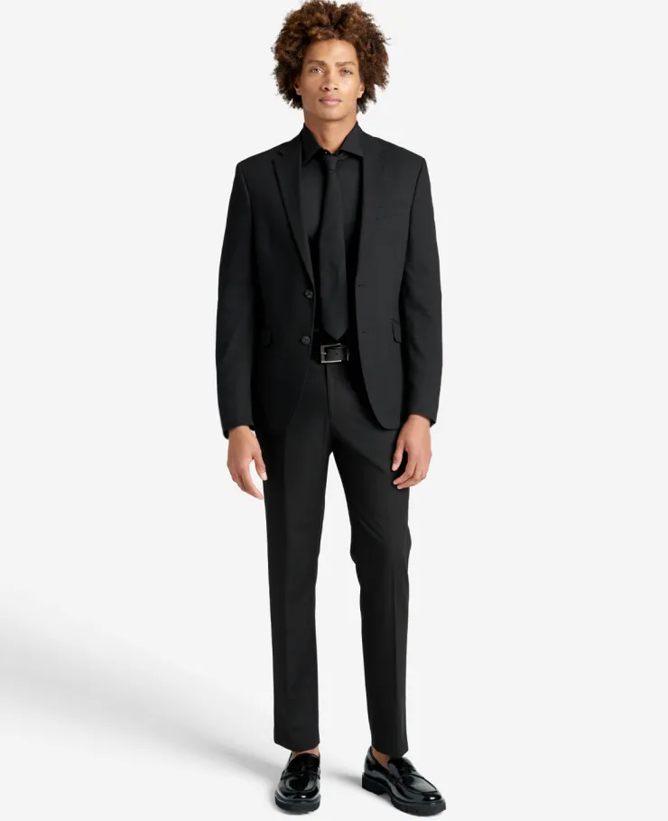 Slim Fit Sustainable Stretch Collar Solid Dress Shirt>Kenneth Cole