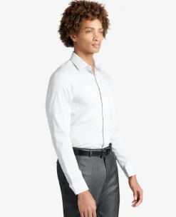 Slim Fit Sustainable Stretch Collar Solid Dress Shirt with TEK FIT>Kenneth Cole Clearance