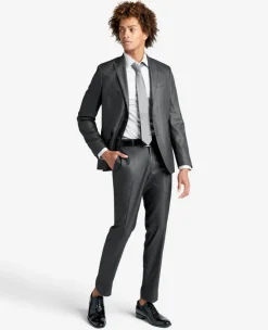Slim Fit Sustainable Stretch Collar Solid Dress Shirt with TEK FIT><noscript><img width=