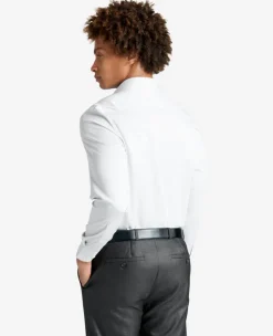 Slim Fit Sustainable Stretch Collar Solid Dress Shirt with TEK FIT><noscript><img width=