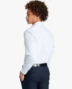 Slim-Fit Button-Down Stretch Dress Shirt with TEK FIT><noscript><img width=