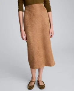 Snake Embossed Pull On Midi Skirt>Kenneth Cole Clearance