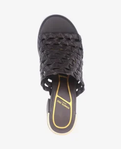 Solara Leather Woven Heel Sandal><noscript><img width=