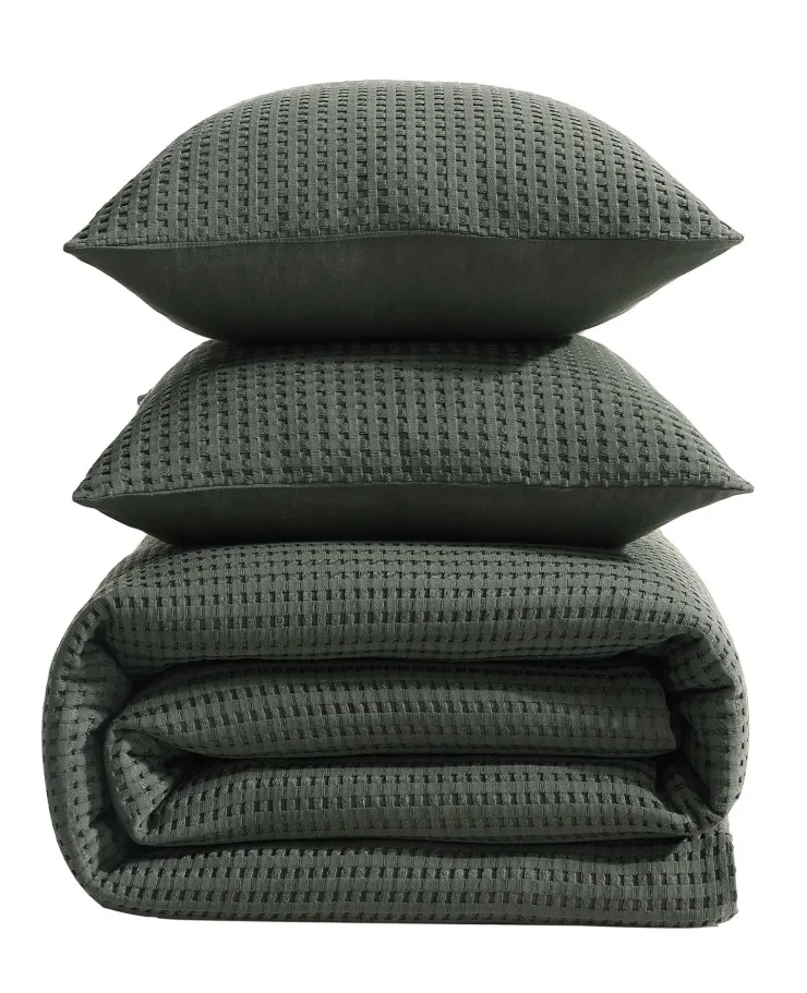 Solid Waffle Comforter Set>Kenneth Cole Outlet