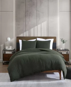 Solid Waffle Comforter Set><noscript><img width=