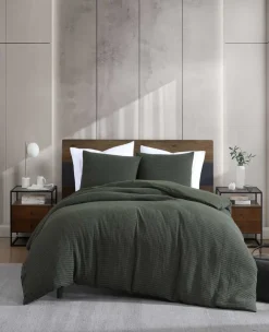 Solid Waffle Duvet Cover Set>Kenneth Cole Hot