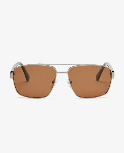 Square Metal Navigator Sunglasses><noscript><img width=