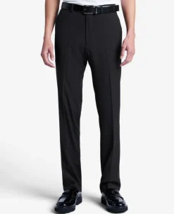 Stretch Mini Grid Slim-Fit TECHNI-COLE Dress Pant><noscript><img width=