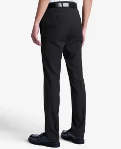 Stretch Mini Grid Slim-Fit TECHNI-COLE Dress Pant><noscript><img width=