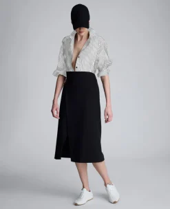 Stripe Poplin Button Front Shirt><noscript><img width=