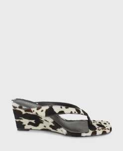 Susannah Calf Hair Thong Wedge Sandal>Kenneth Cole Sale