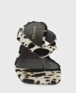 Susannah Calf Hair Thong Wedge Sandal><noscript><img width=