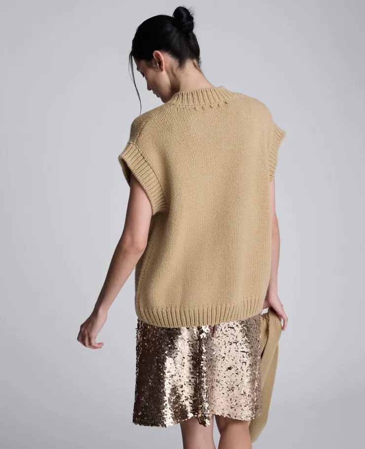 Sweater Vest With Detachable Scarf>Kenneth Cole
