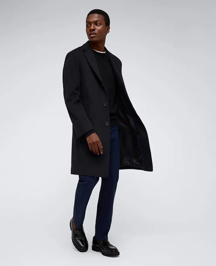The Classic Fit Overcoat>Kenneth Cole