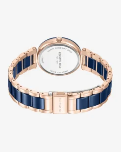 Two-Tone Classic Ceramic Bracelet Watch><noscript><img width=