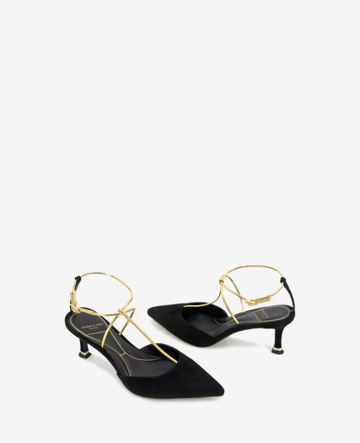 Umi T-Strap Suede Heel>Kenneth Cole Online