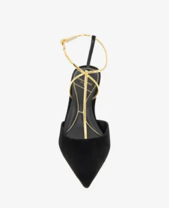 Umi T-Strap Suede Heel><noscript><img width=