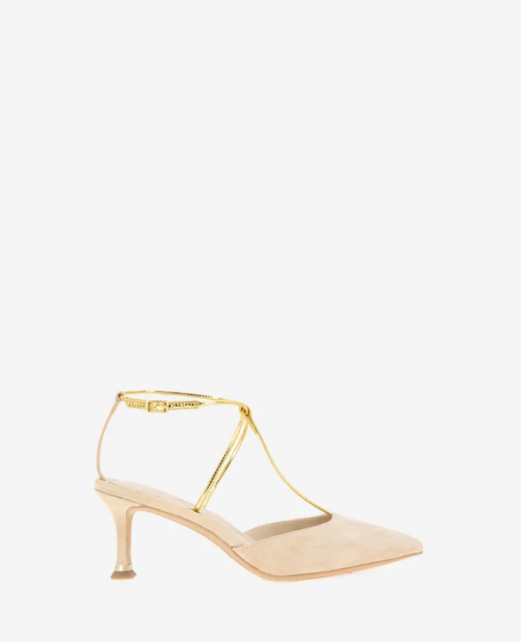 Umi T-Strap Suede Heel>Kenneth Cole Outlet