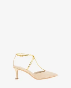 Umi T-Strap Suede Heel>Kenneth Cole Outlet