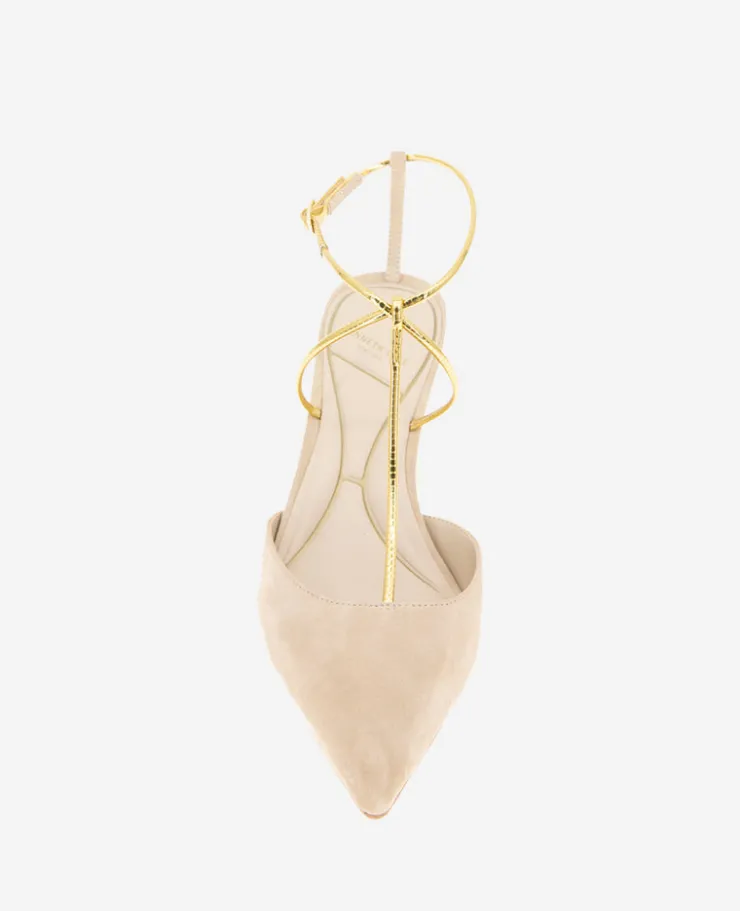 Umi T-Strap Suede Heel>Kenneth Cole Outlet