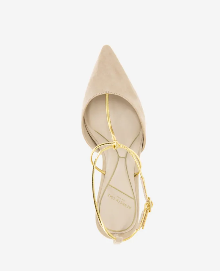 Umi T-Strap Suede Heel>Kenneth Cole Outlet