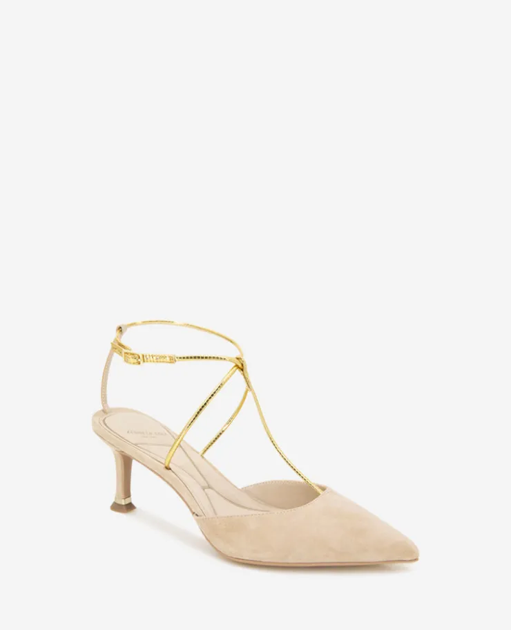 Umi T-Strap Suede Heel>Kenneth Cole Outlet