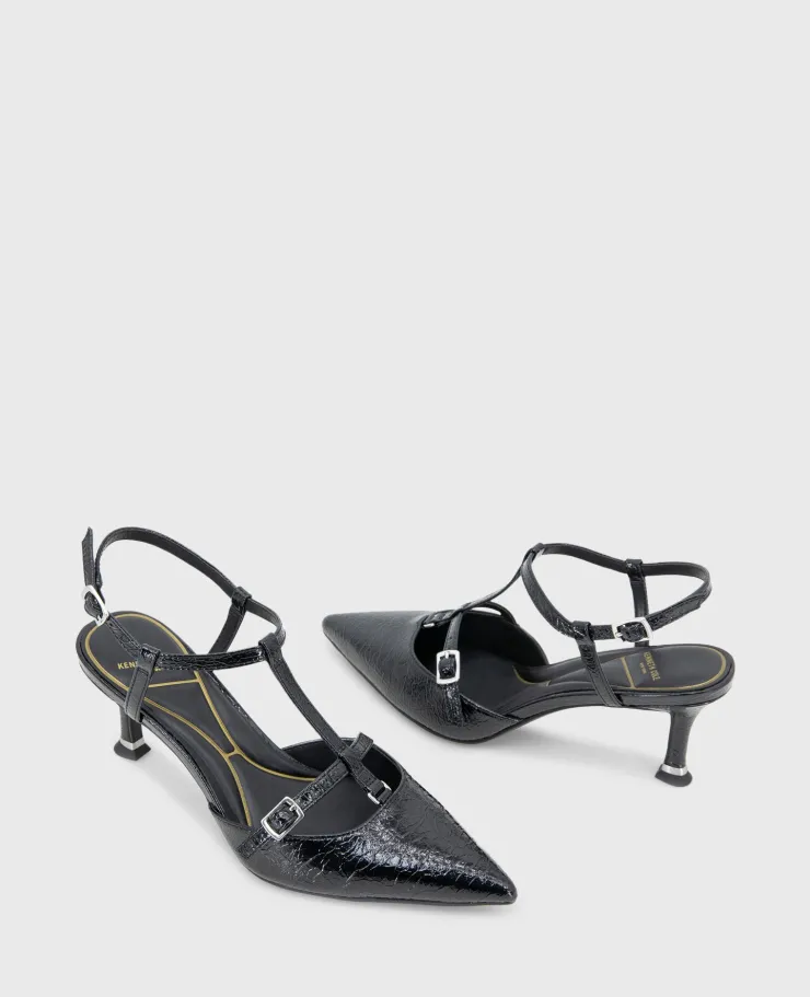 Urka Crinkle Patent Slingback Heel>Kenneth Cole Clearance