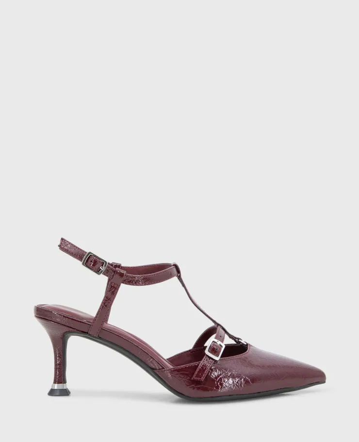 Urka Crinkle Patent Slingback Heel>Kenneth Cole Clearance