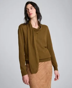V-Neck Scarf Sweater>Kenneth Cole New