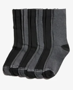 Waffle Texture Dress Crew Socks 6-Pack>Kenneth Cole Online