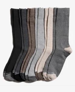 Waffle Texture Dress Crew Socks 6-Pack>Kenneth Cole